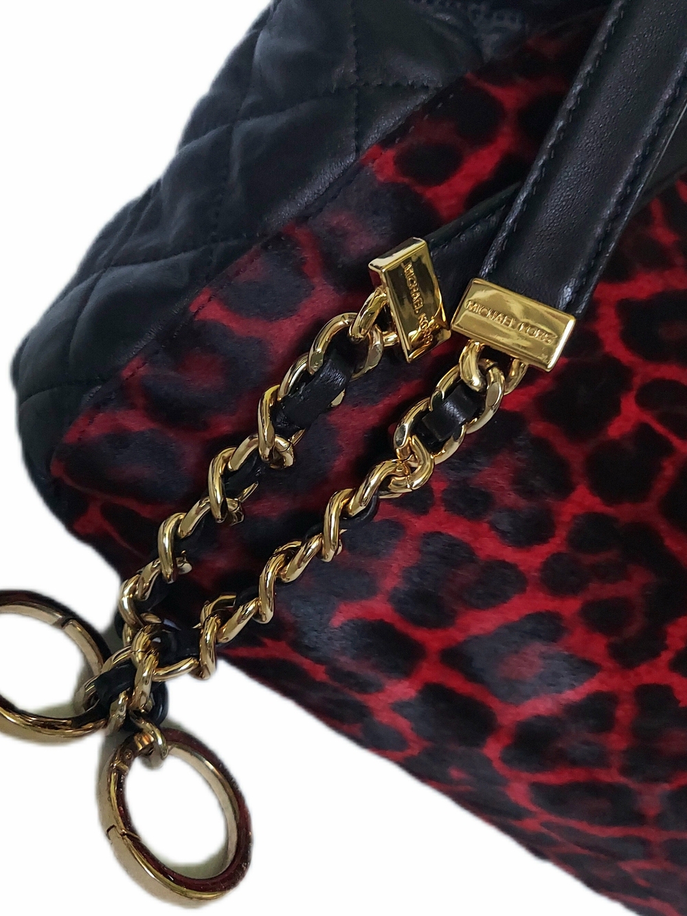 MICHAEL KORS Calf Hair & Leather Leopard Print Shoulder Bag - Picture 5 of 7